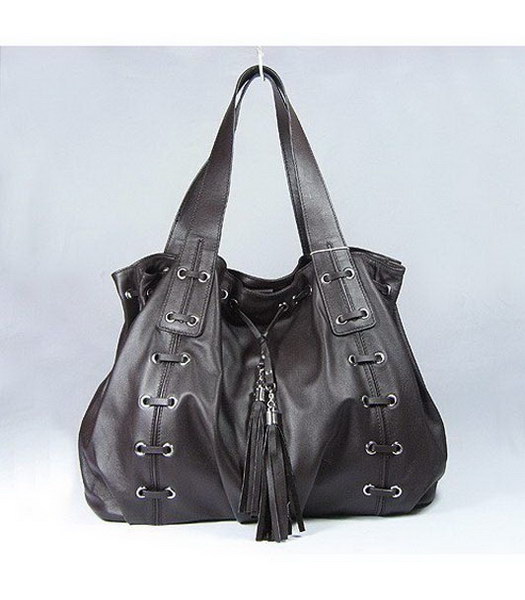 D & G Bag_Chocolate spalla in pelle